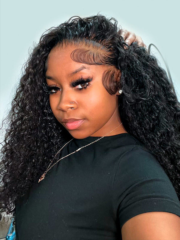 Front lace wig, invisible high definition lace wig