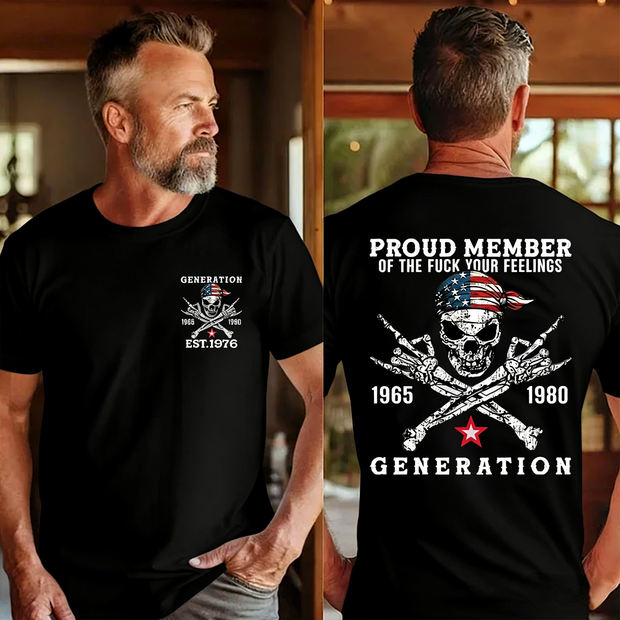 Proud Member Of The Fuck Your Feelings Crewneck/Hoodie Custom Gen X  lag T-shirt