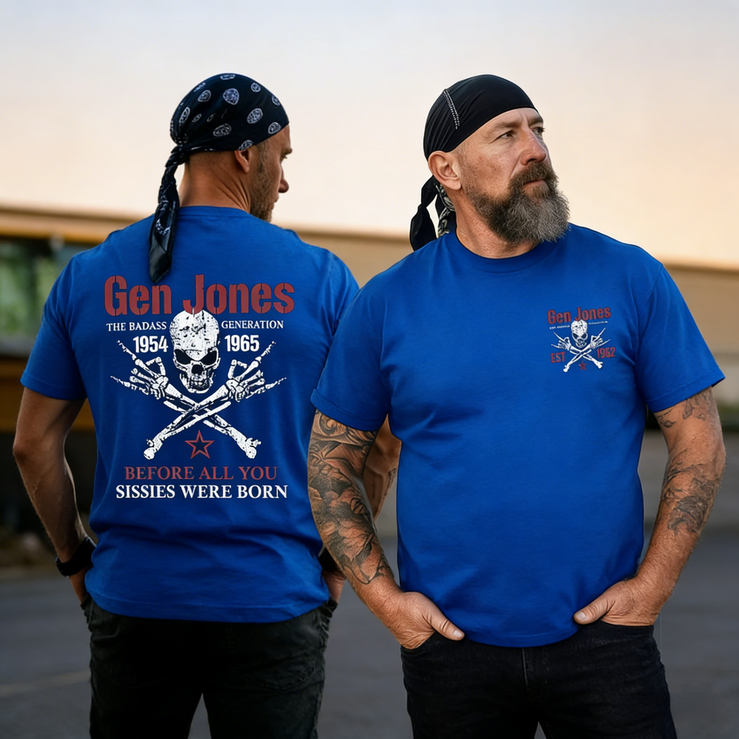 Gen Jones The Badass Generation 1954-1965 Skull Graphic T-Shirt
