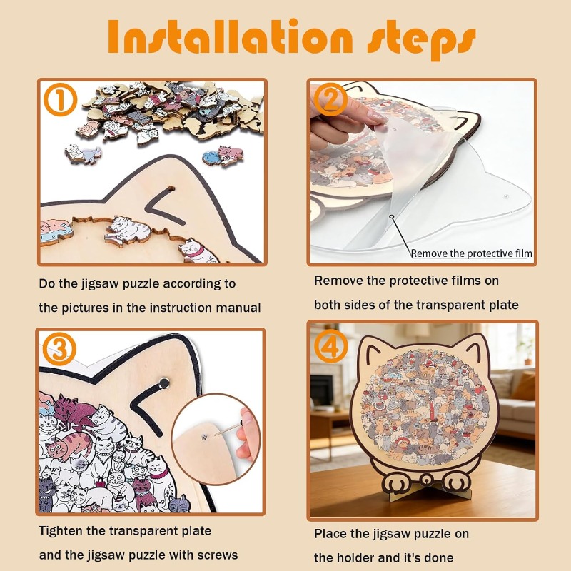 Perfect Gift for Puzzle & Cat Lovers