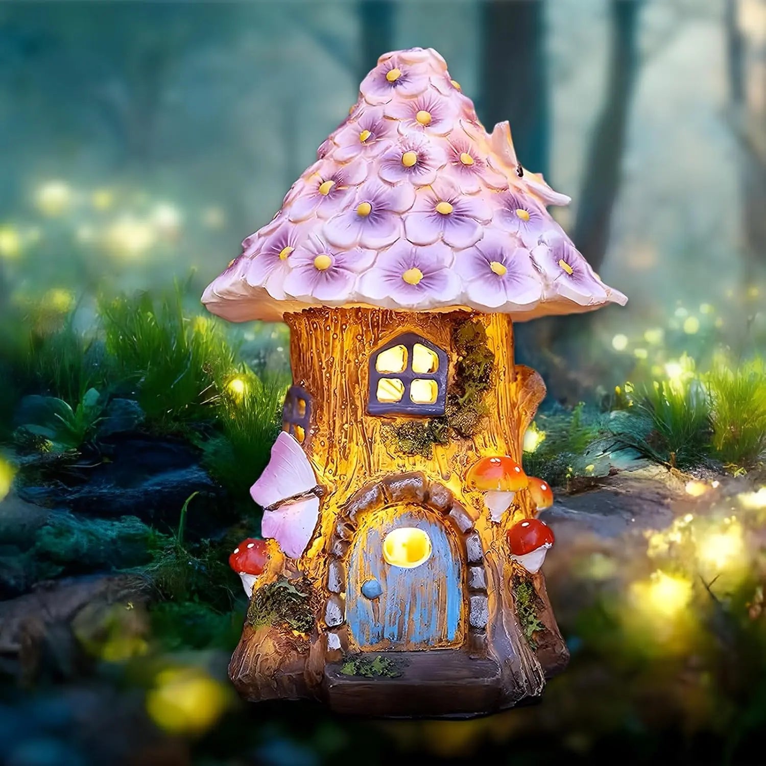 Solar Mushroom Garden Lantern