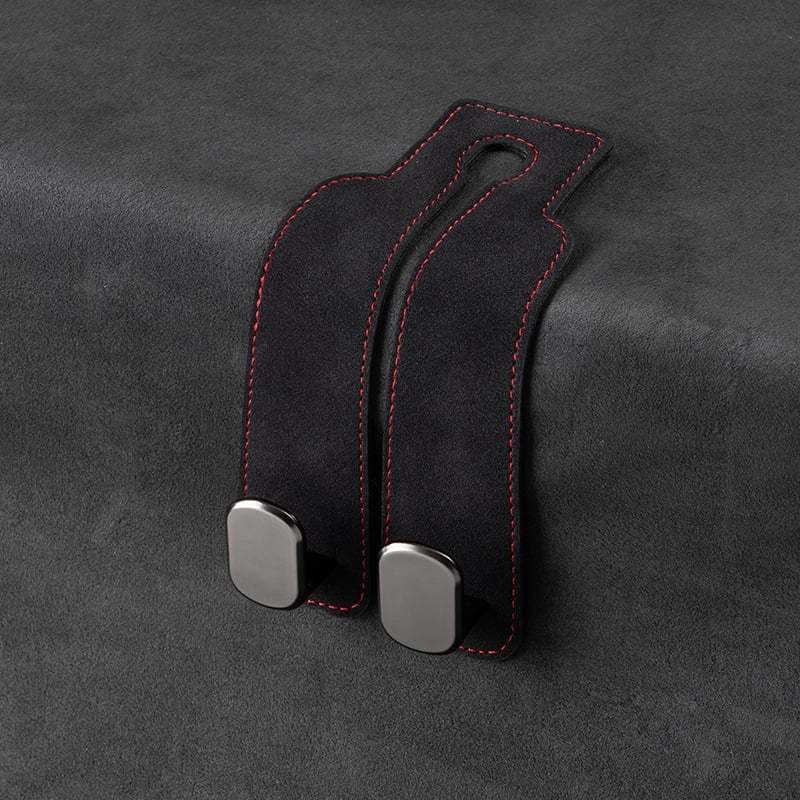 🔥Flash Sale 50% OFF - 🚗Car Seat Back Alcantara Storage Hook - 💥Double Hook Holder for Convenient Storage
