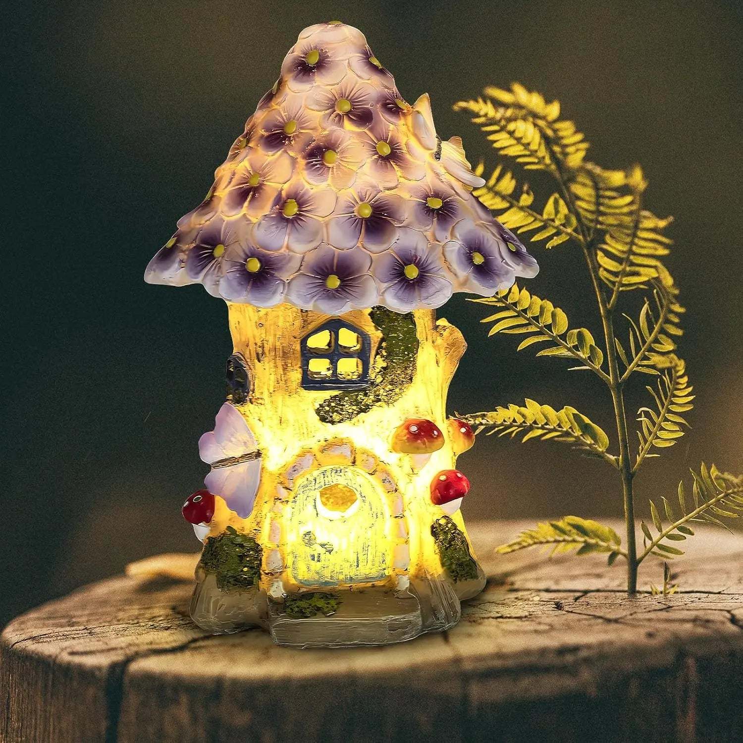 Solar Mushroom Garden Lantern