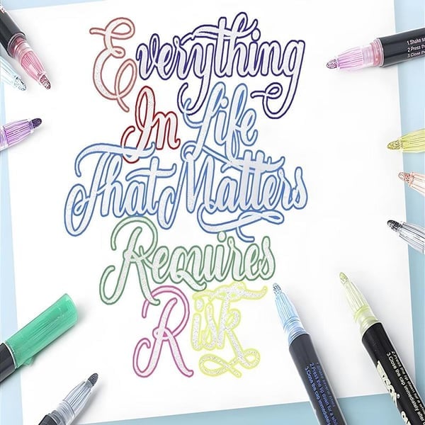 🔥Dreamy Sparkle Dual-Line Contour Pen