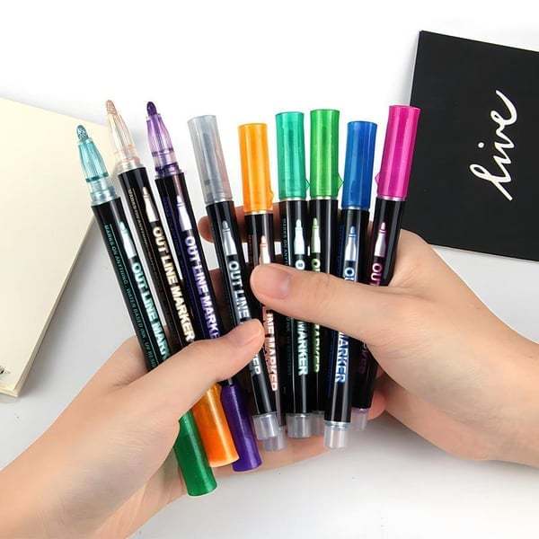🔥Dreamy Sparkle Dual-Line Contour Pen