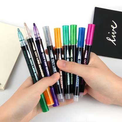 🔥Dreamy Sparkle Dual-Line Contour Pen