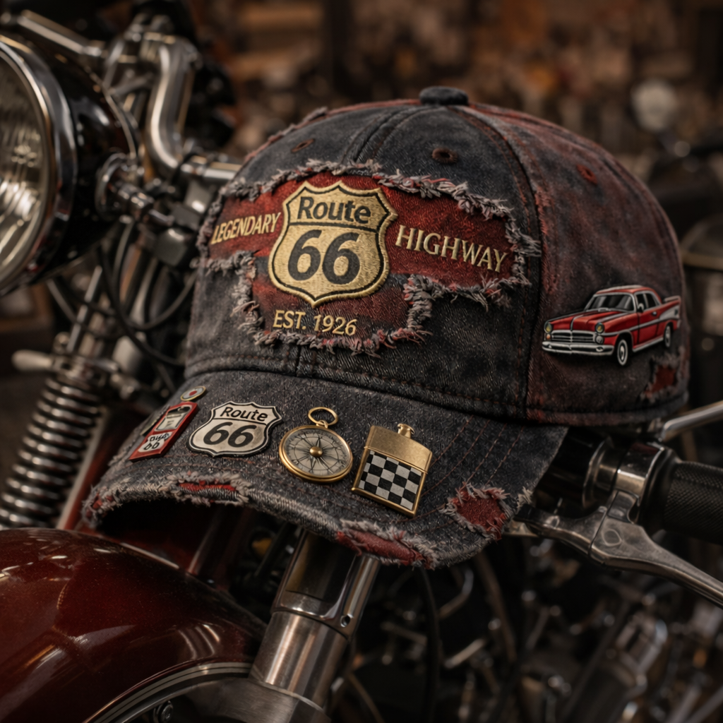 Route 66 Legendary Highway Baseball Cap