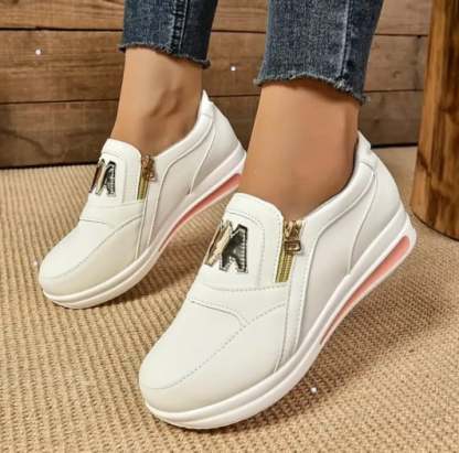 🔥49% OFF🔥Women’s Comfort Zip Slip-On Sneakers – Lightweight, Breathable & Easy Walk Design