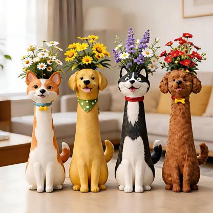 🔥Hot Sale 49% off🌟🐕 Handcrafted unique dog-shaped vases