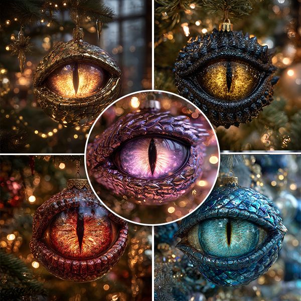 🎄✨ Dragon Eye Christmas Ornament