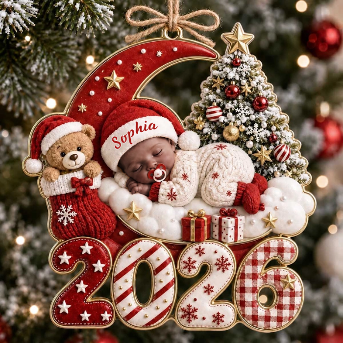 Baby Newborn – Personalized Acrylic Custom Shape Ornament