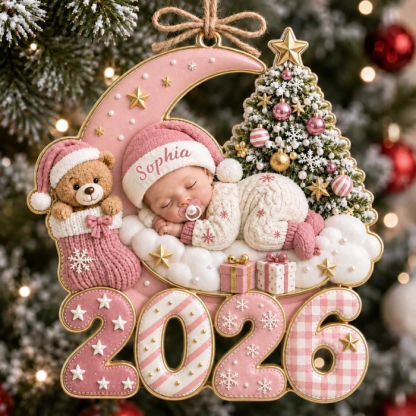 Baby Newborn – Personalized Acrylic Custom Shape Ornament