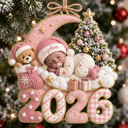 Baby Newborn – Personalized Acrylic Custom Shape Ornament