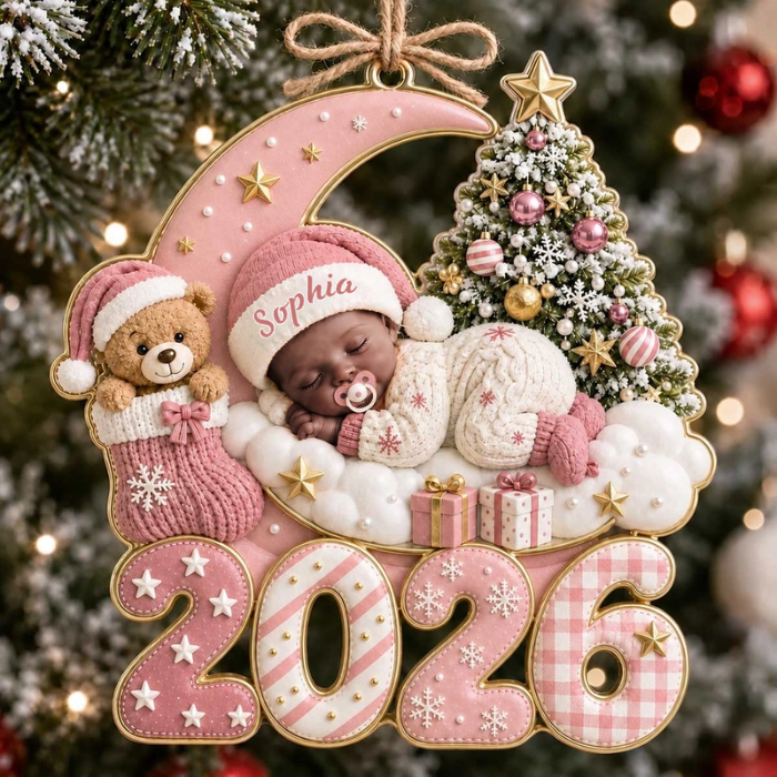 Baby Newborn – Personalized Acrylic Custom Shape Ornament
