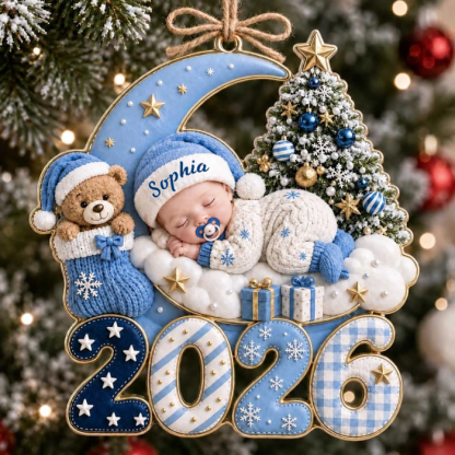Baby Newborn – Personalized Acrylic Custom Shape Ornament