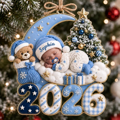 Baby Newborn – Personalized Acrylic Custom Shape Ornament