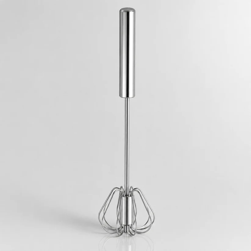 Stainless Steel Hand-Push Rotary Whisk