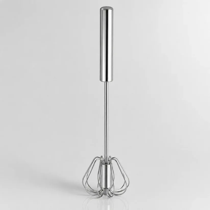 Stainless Steel Hand-Push Rotary Whisk