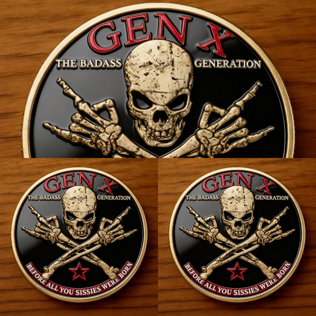 🎉New Year Flash Sale 60% OFF❤️GEN X Coin – The Ultimate Tribute to the Badass Generation 💀🔥
