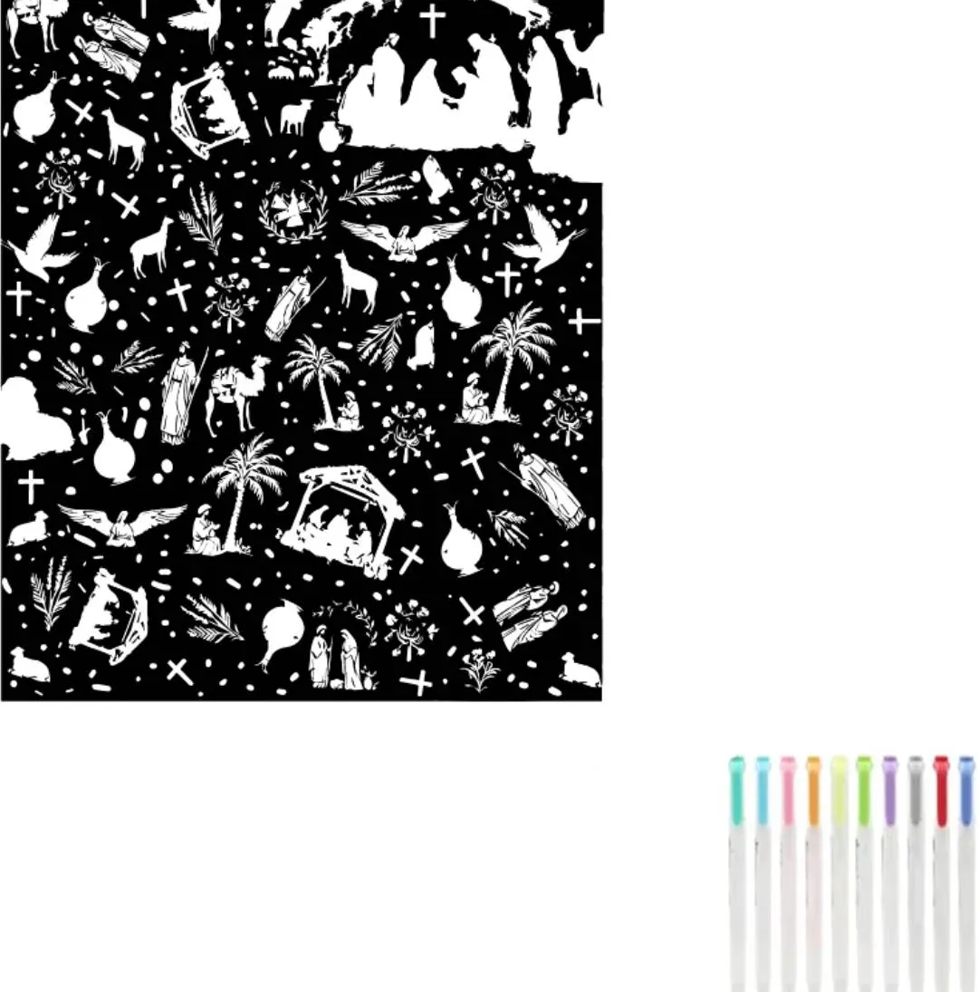 DIY Coloring Blanket 50x60 Inch Fleece Throw for Kids & Adults with 24 Marker Pens