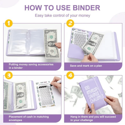 ✉️100 Envelope Savings Challenge Book