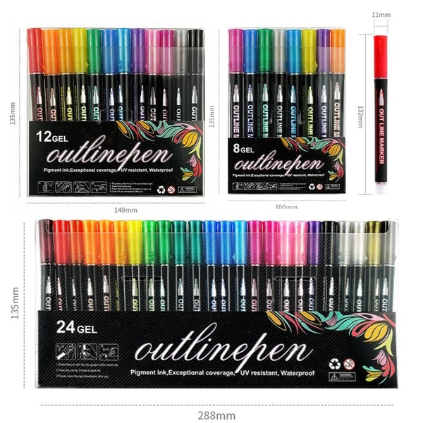 🔥Dreamy Sparkle Dual-Line Contour Pen