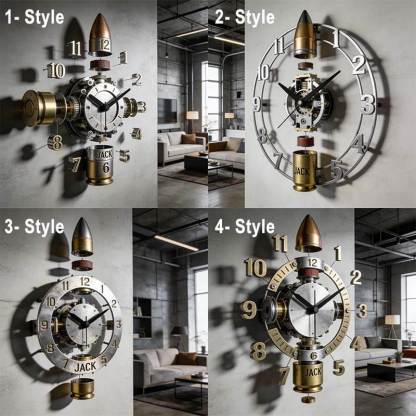 Personalized bullet disassembly theme clock