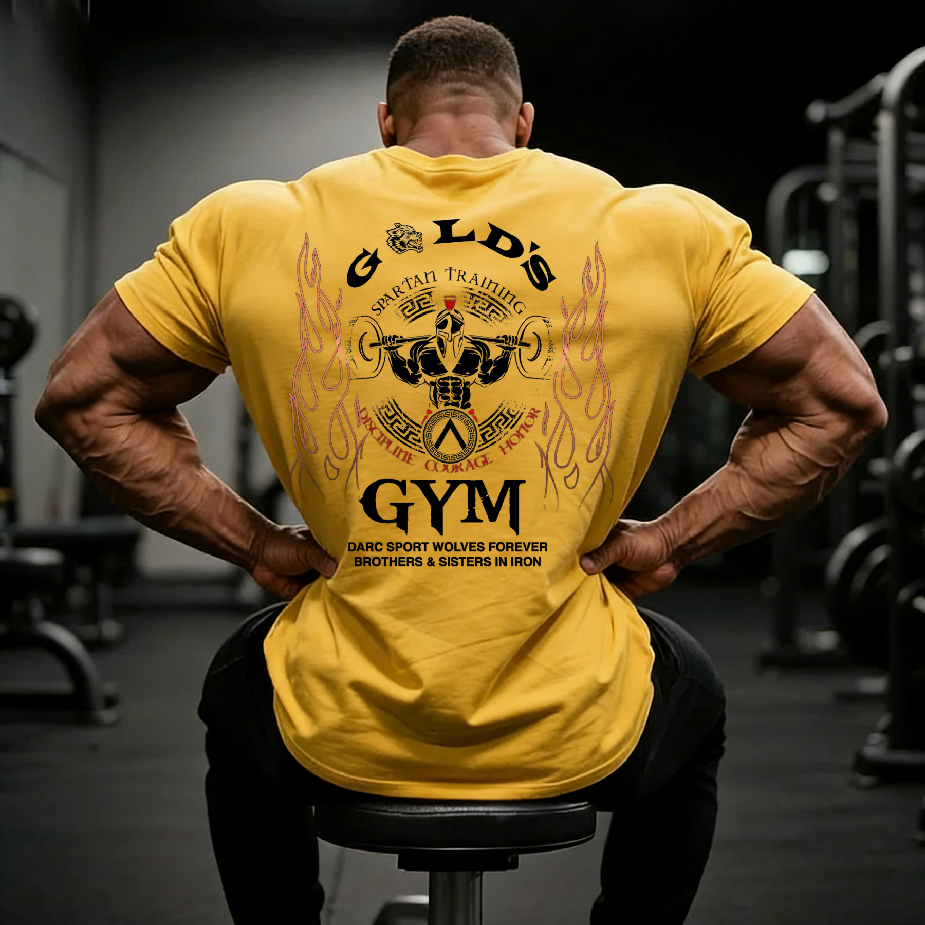 Men's Fashion Fitness Printed T-shirt