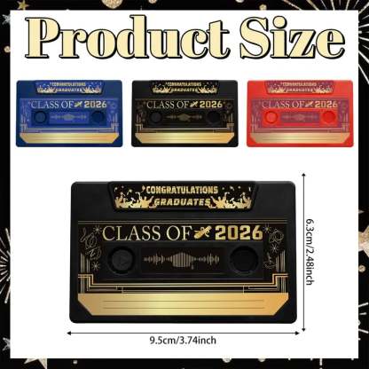 🔥Hot Sale 49% off🌟📼 Class of 2026 Custom Voice Guestbook Anniversary Gift