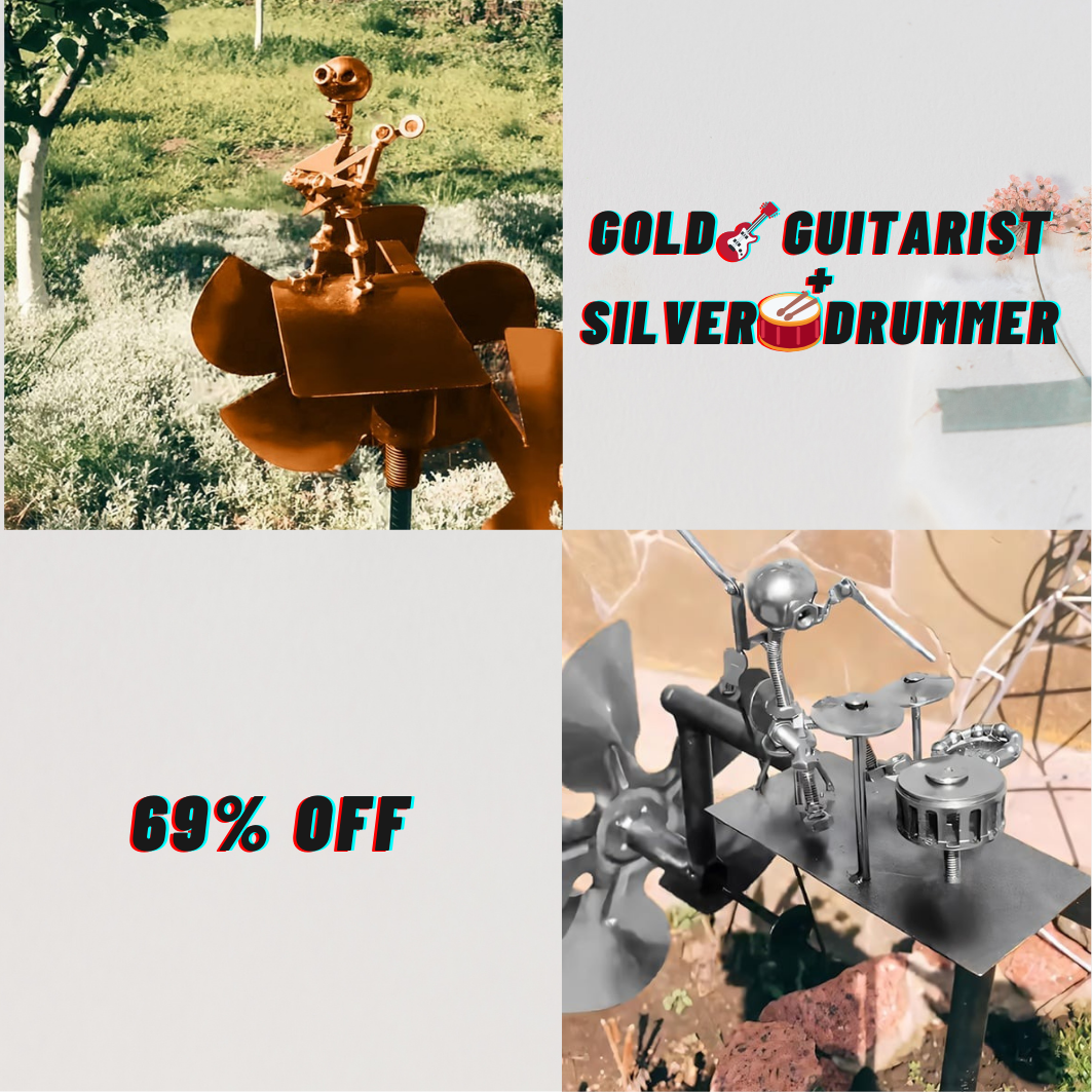 🔥Limited Time 57% OFF🥁Handmade Metal Rock Band Windmill🎁
