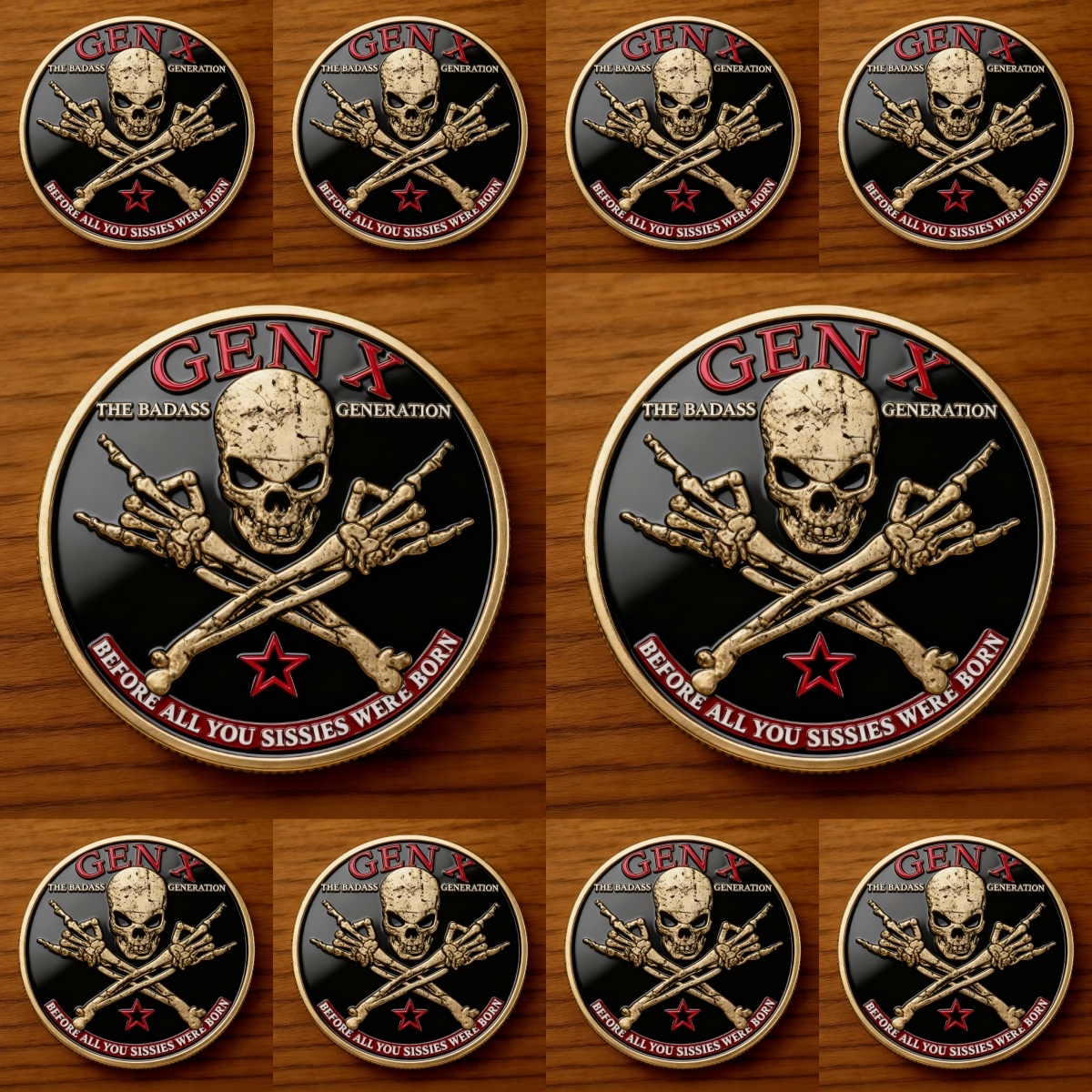 🎉New Year Flash Sale 60% OFF❤️GEN X Coin – The Ultimate Tribute to the Badass Generation 💀🔥