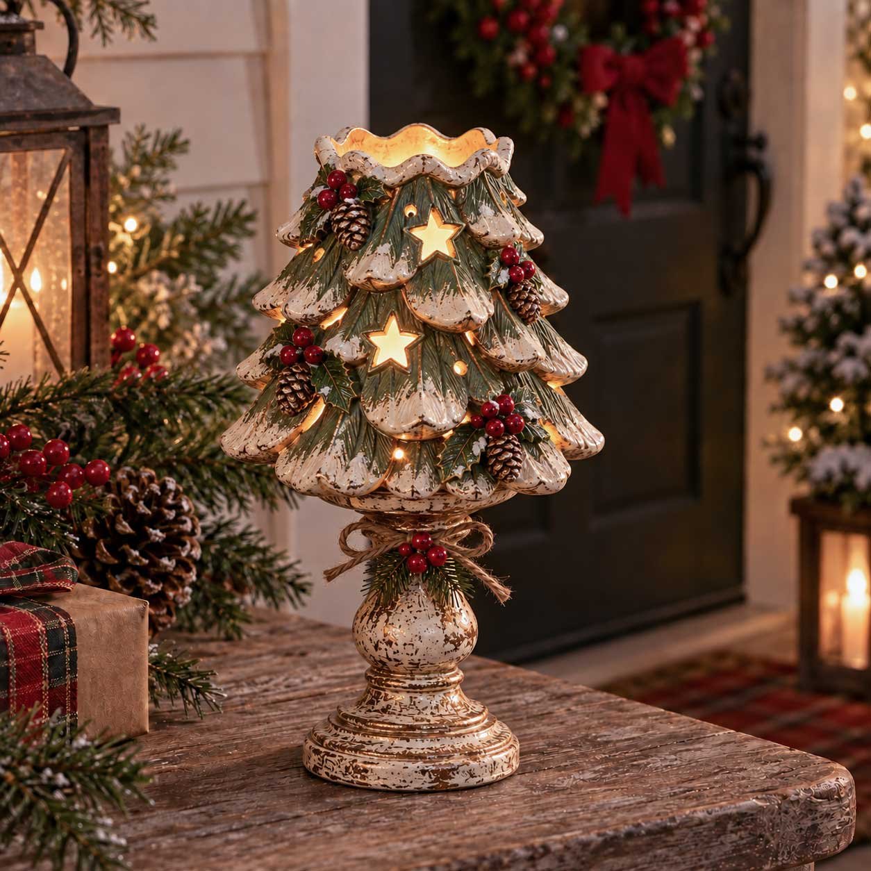 🎄 Christmas Heirloom Glow Candle Holder Collection