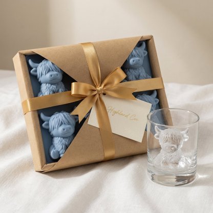 🐮 Mini Highland Cow Ice Cube & Dessert Mold 🧊🍪 Cute 3D Ice for Drinks, Parties & Gifts🎁