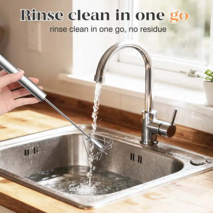 Stainless Steel Hand-Push Rotary Whisk