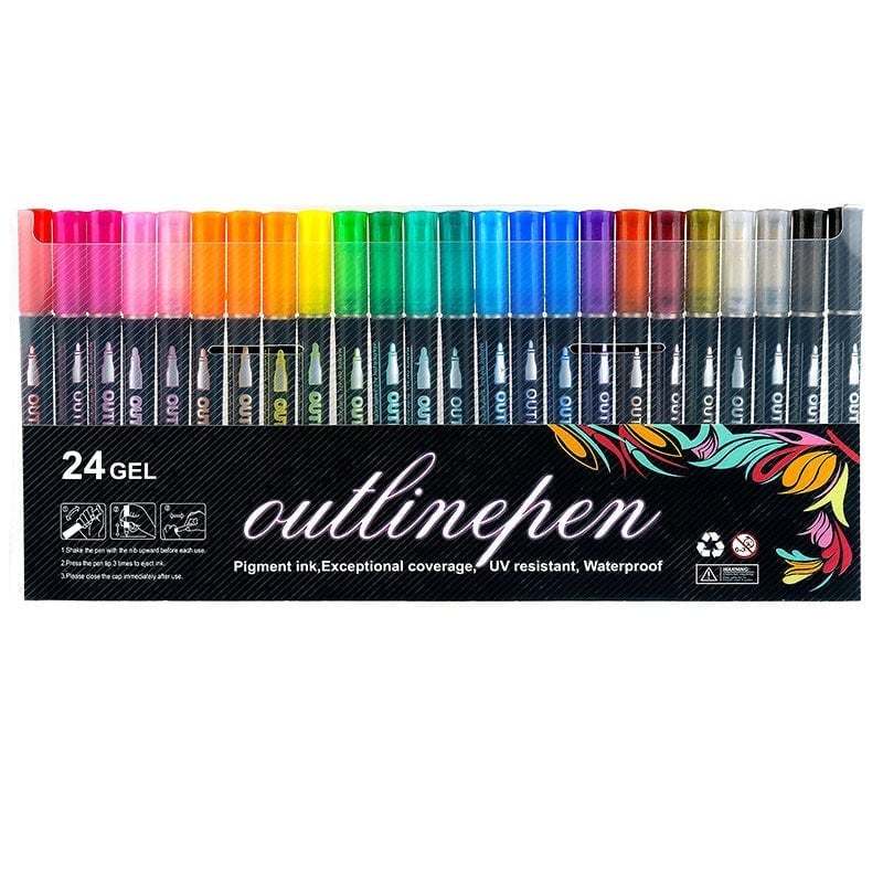 🔥Dreamy Sparkle Dual-Line Contour Pen