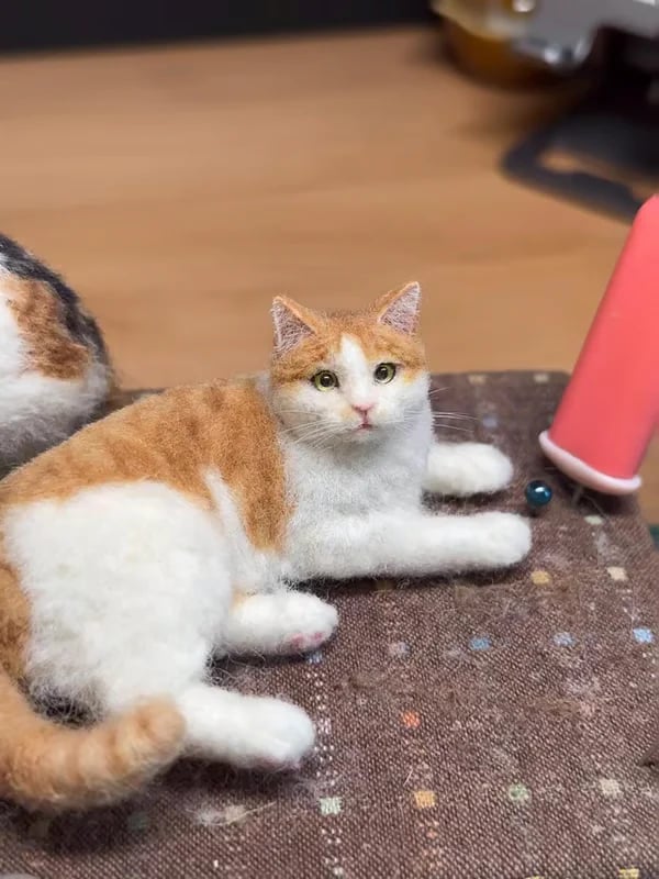 🔥Limited Time 49% OFF - 🐱💖 Mini Felted Wool Cat