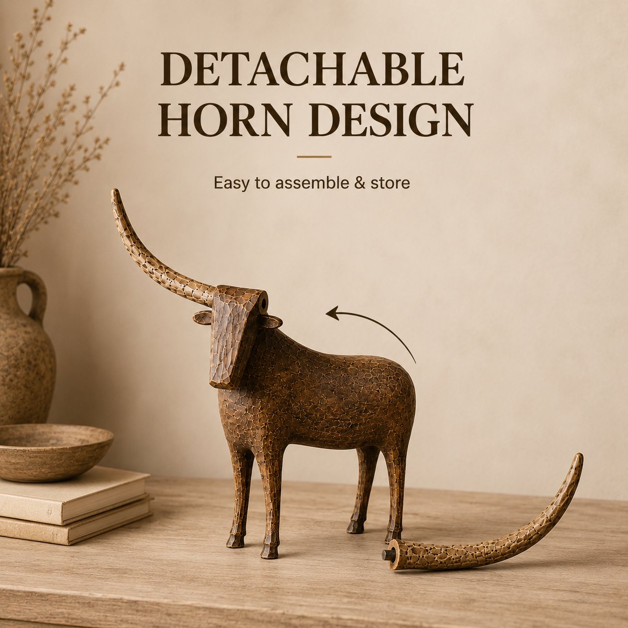 Longhorn decor detail