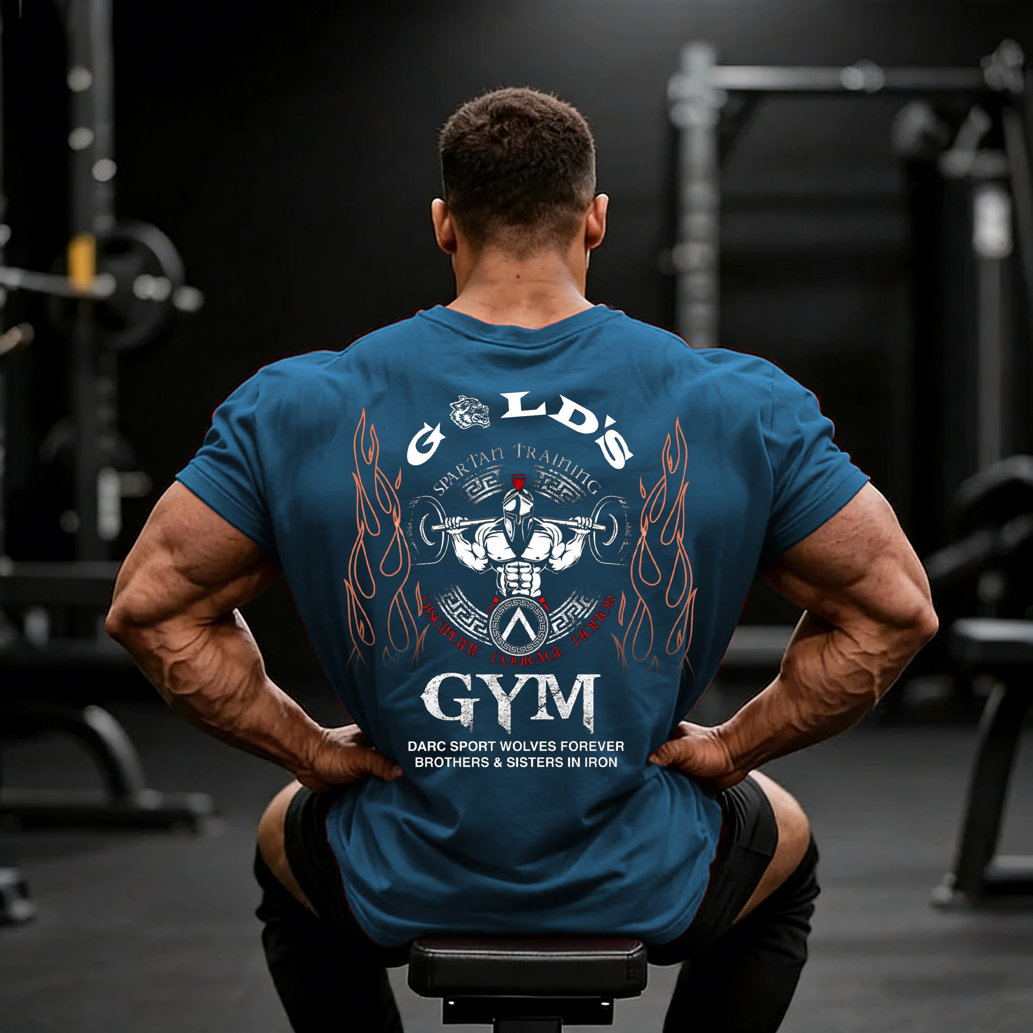 Men's Fashion Fitness Printed T-shirt
