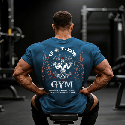 Men's Fashion Fitness Printed T-shirt
