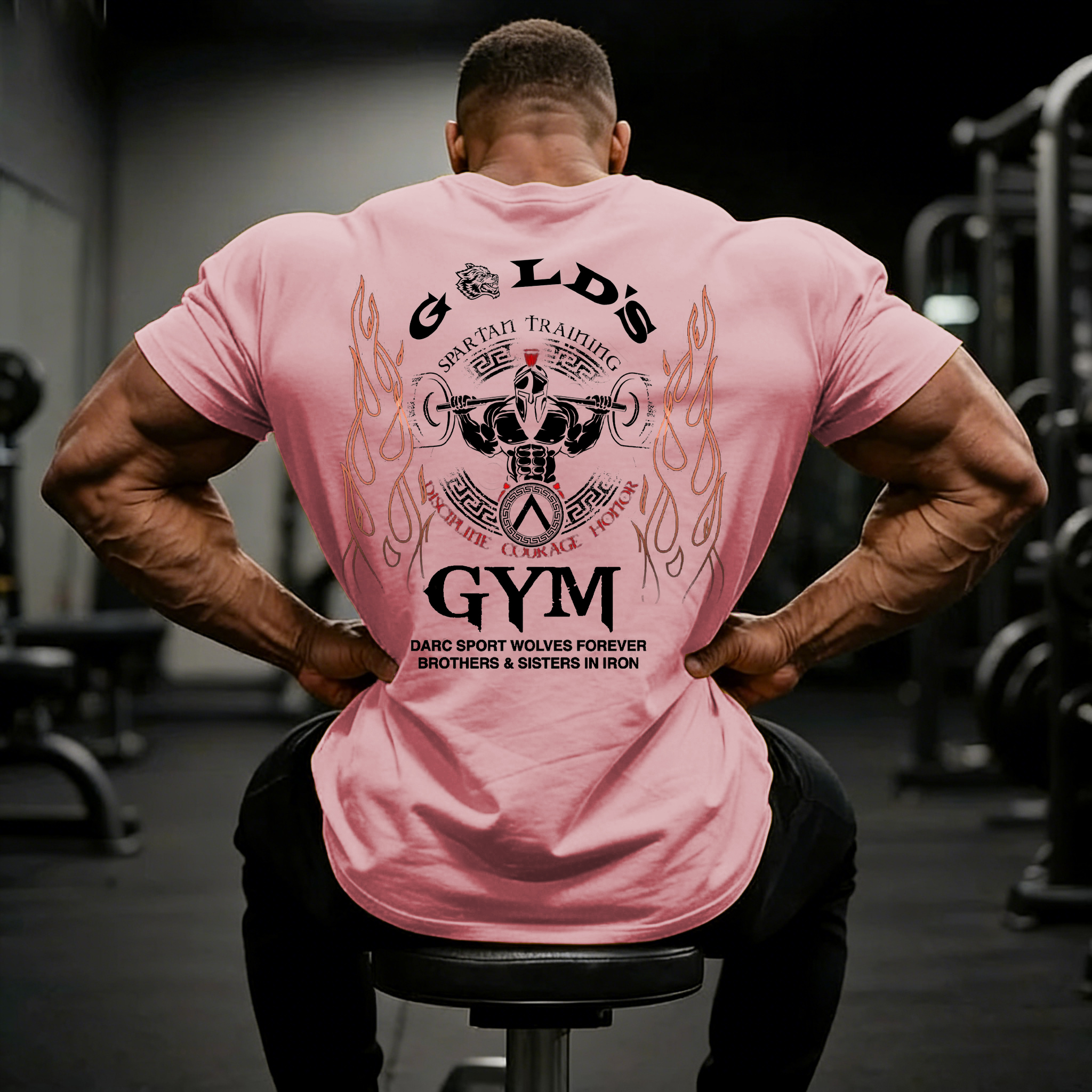 Men's Fashion Fitness Printed T-shirt