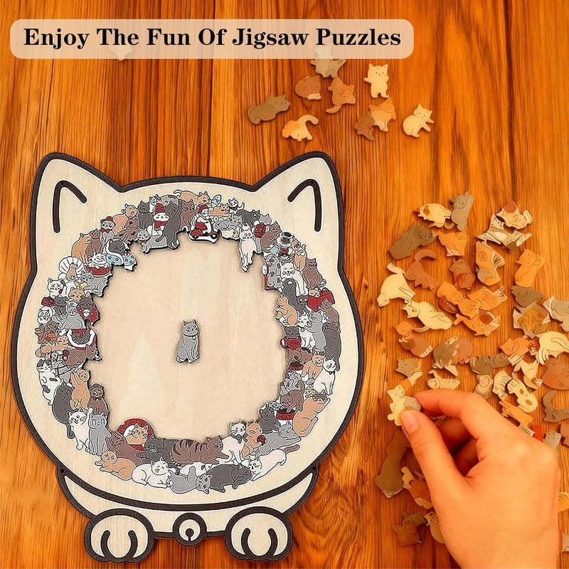 Wooden Cat Puzzle