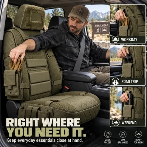 💥Limited Time-50% OFF🚙 Durable Truck Seat Cover✨ Storage, Protection & All-Day Comfort