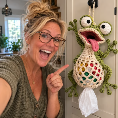 🧶Crochet Animal Bag Holder DIY Kit – Cute & Functional Hanging Storage Craft Kit