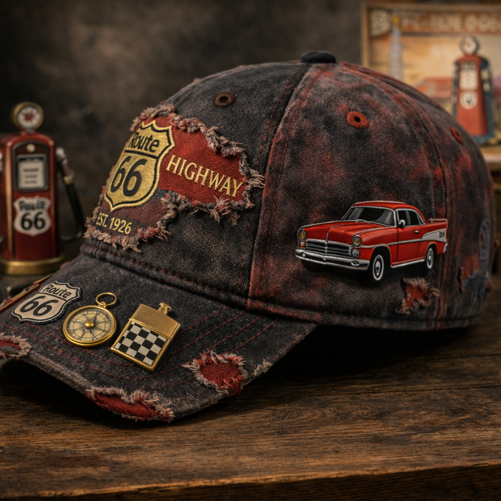 Route 66 Legendary Highway Baseball Cap