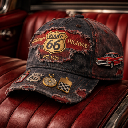 Route 66 Legendary Highway Baseball Cap
