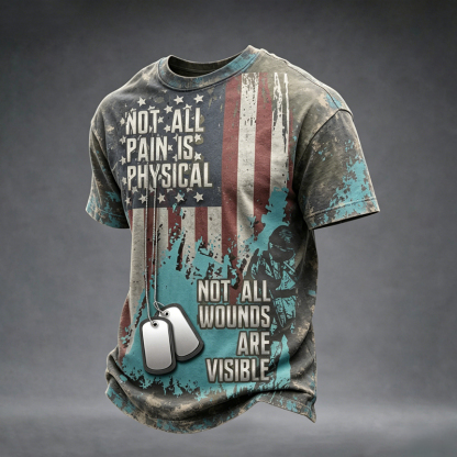PTSD Awareness Month Print Men's Casual T-Shirt