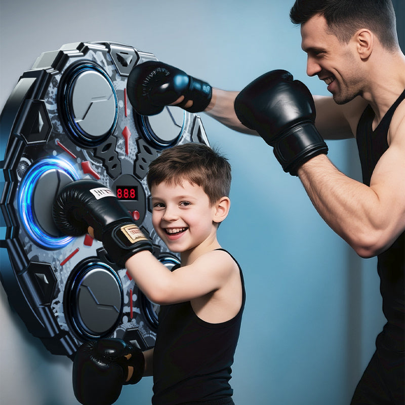 Interactive smart music boxing machine