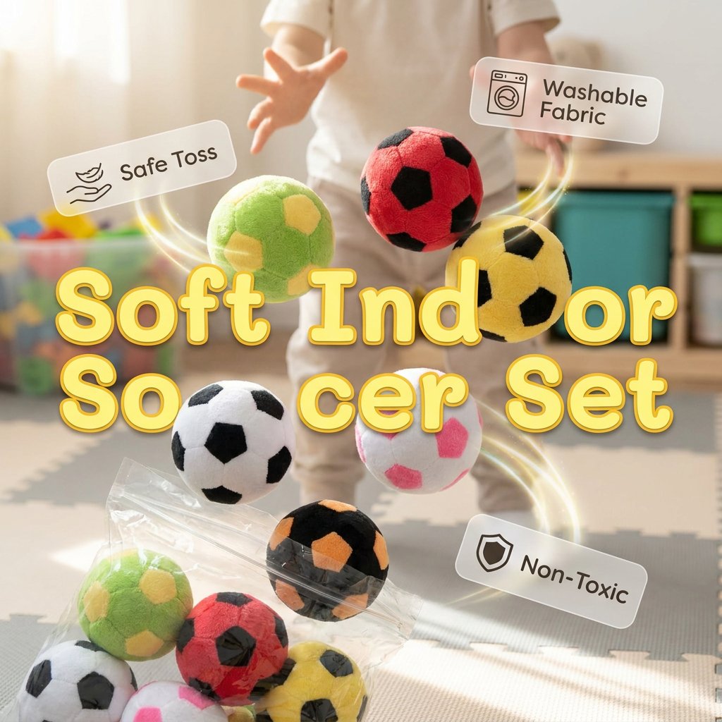 🏆#1 Best Seller ⚡ Soft Indoor Soccer Set