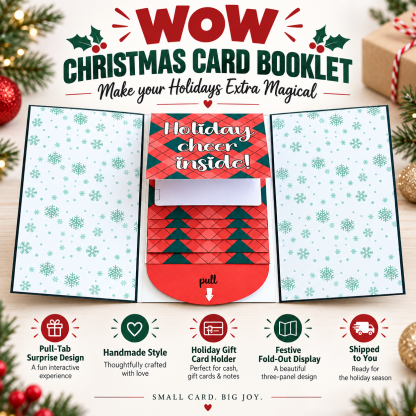 ⏰LAST DAY 50% OFF - 2026 New🎅🎁 Waterfall Christmas Gift Card Booklet 💳✨