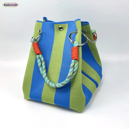🔥LAST DAY 49% OFF- Boho Woven Bucket Bag(Handmade Crochet Shoulder Bag)